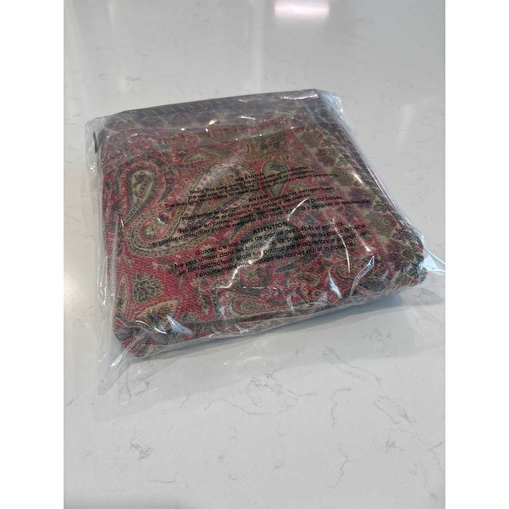 Pottery Barn Paisley Wool Blend Pillow Covers Set of 2 18x18 Boho Beautiful - Picture 7 of 7